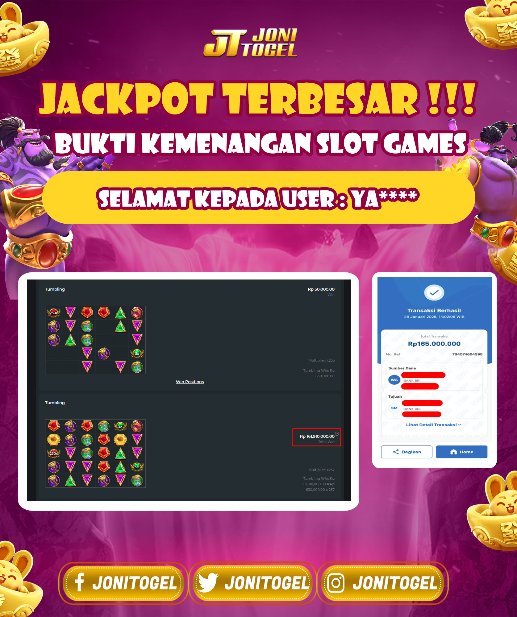 Selamat Atas Kemenangan Jackpot Pada Game Slot Pragmatic – Gates Of Olympus 1000